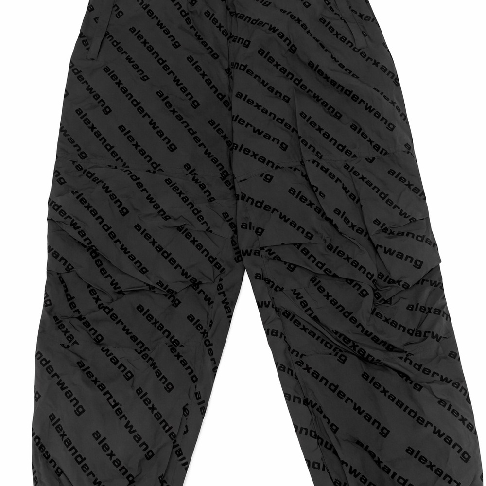 Alexander Wang Black Logo Print Joggers